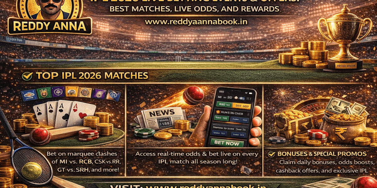 Reddy Anna Book IPL 2026 Live Betting Events & Offers: Best Matches, Live Odds, and Rewards