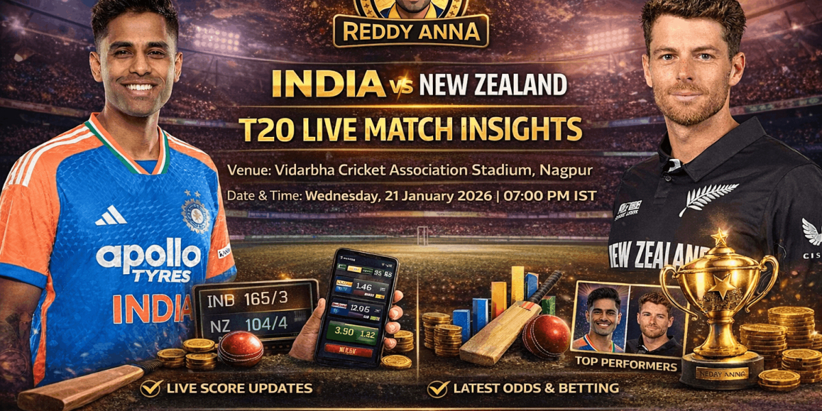 India vs New Zealand T20 Live Match Insights and Betting Strategy on Reddy Anna Book