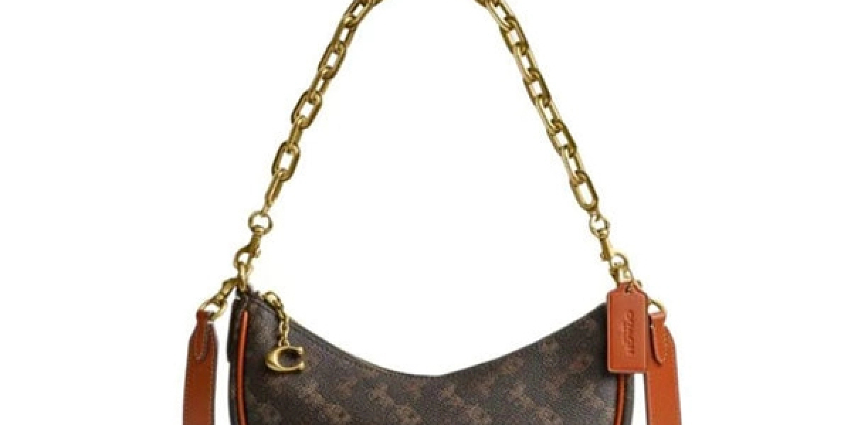 COACH Pennie 25 帆布配皮單肩斜背包