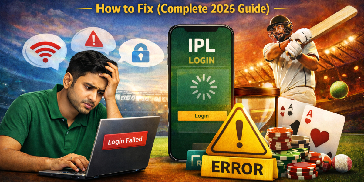 IPL Betting ID Login Page Not Loading – How to Fix (Complete 2026 Guide)