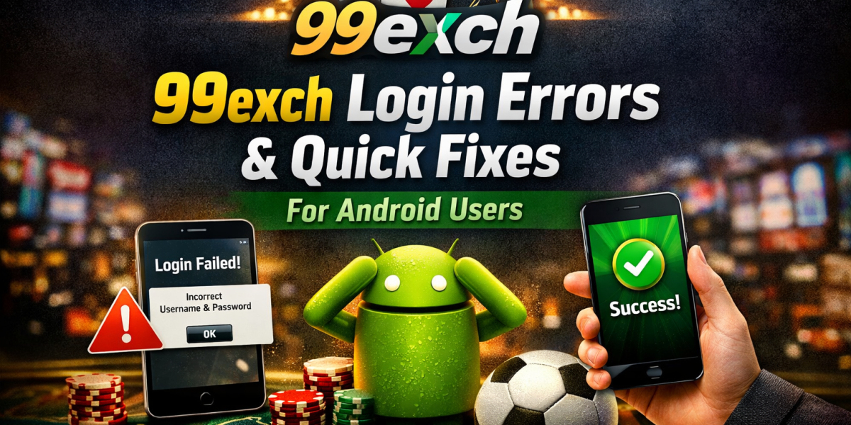99exch Login Errors & Quick Fixes for Android Users