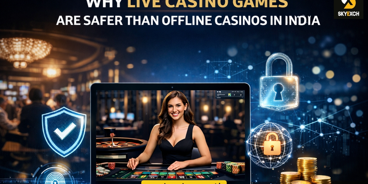 How SkyExchange Live Casino Games Offer Better Safety Than Offline Casinos in India