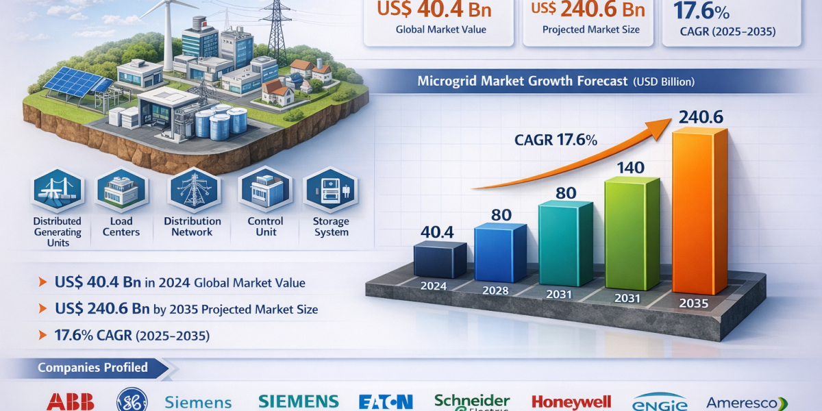 Decentralized Power Systems Drive Microgrid Market Toward USD 240.6 Bn by 2035