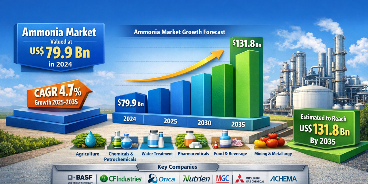 Ammonia Market Forecast 2035: Industry to Grow at 4.7% CAGR