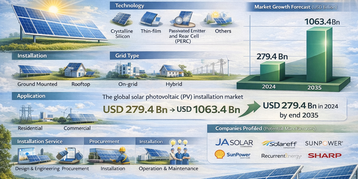 Rising Solar Adoption to Drive PV Installation Market Through 2035