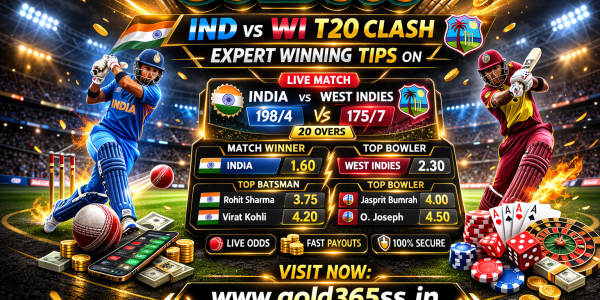 IND vs WI T20 Clash Expert Winning Tips on Gold365