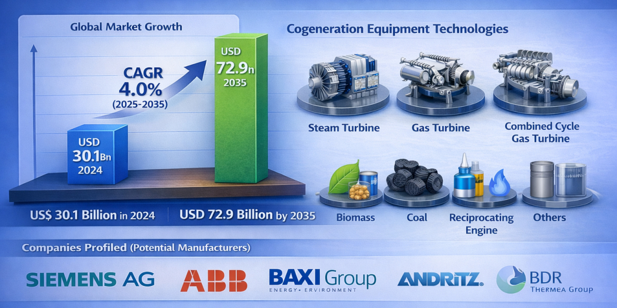 Rising Demand for Energy Efficiency to Drive Cogeneration Equipment Market