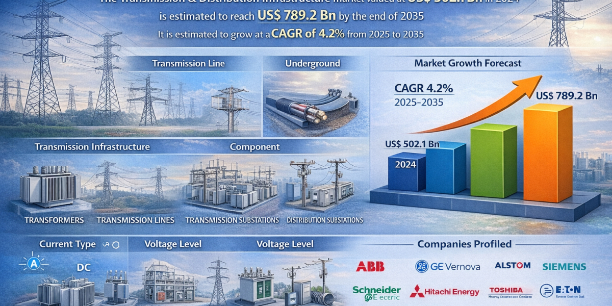 Transmission & Distribution Infrastructure Market Valued at USD 502.1 Bn in 2024, Set for Long-Term Growth