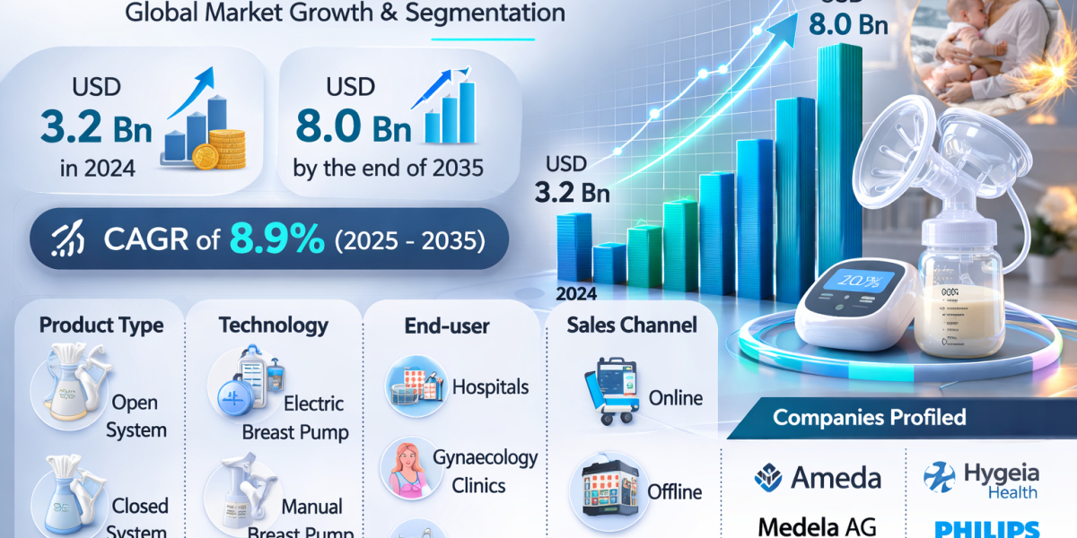 Breast Pumps Market Valued at USD 3.2 Billion in 2024, Strong Growth Ahead