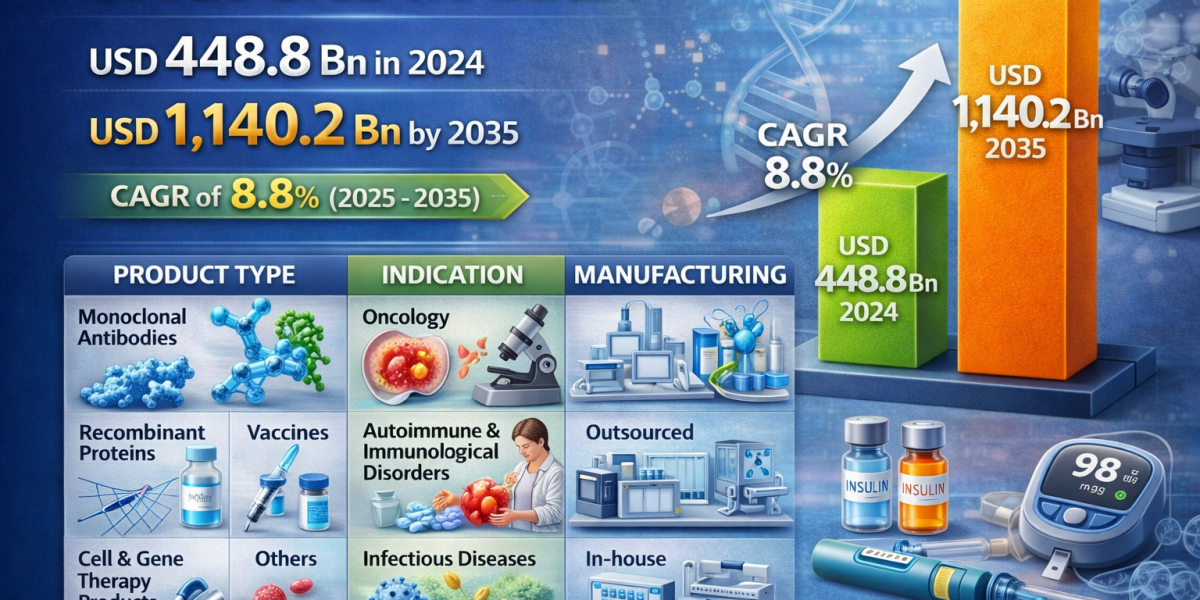 Biologics Market Forecast 2035: Industry to Cross USD 1.1 Trillion Globally