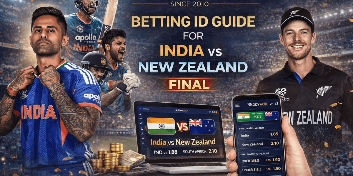 Reddy Book Betting ID Guide for India vs New Zealand T20 World Cup Final