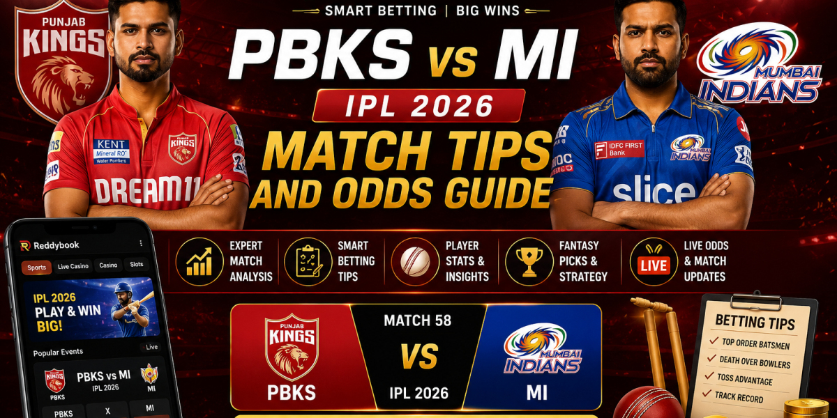 Reddybook PBKS vs MI IPL 2026 Match Tips and Odds Guide