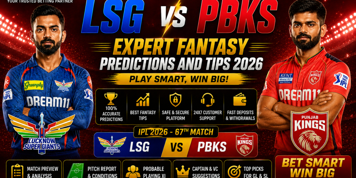 Reddybook LSG vs PBKS Expert Fantasy Predictions and Tips 2026
