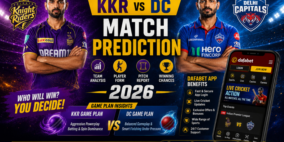 KKR vs DC Match Prediction and Dafabet App Guide 2026