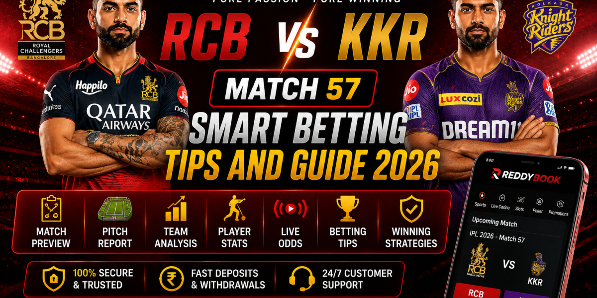 Reddybook RCB vs KKR Match 57 Smart Betting Tips and Guide 2026