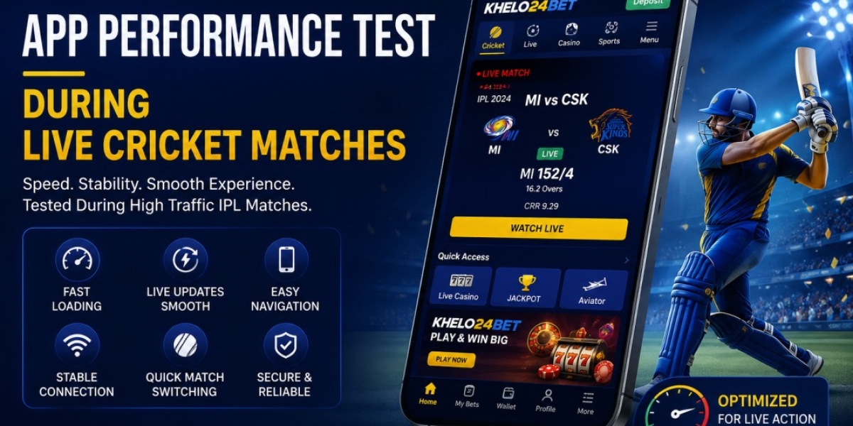 Khelo24Bet App Performance Test During Live Cricket Matches