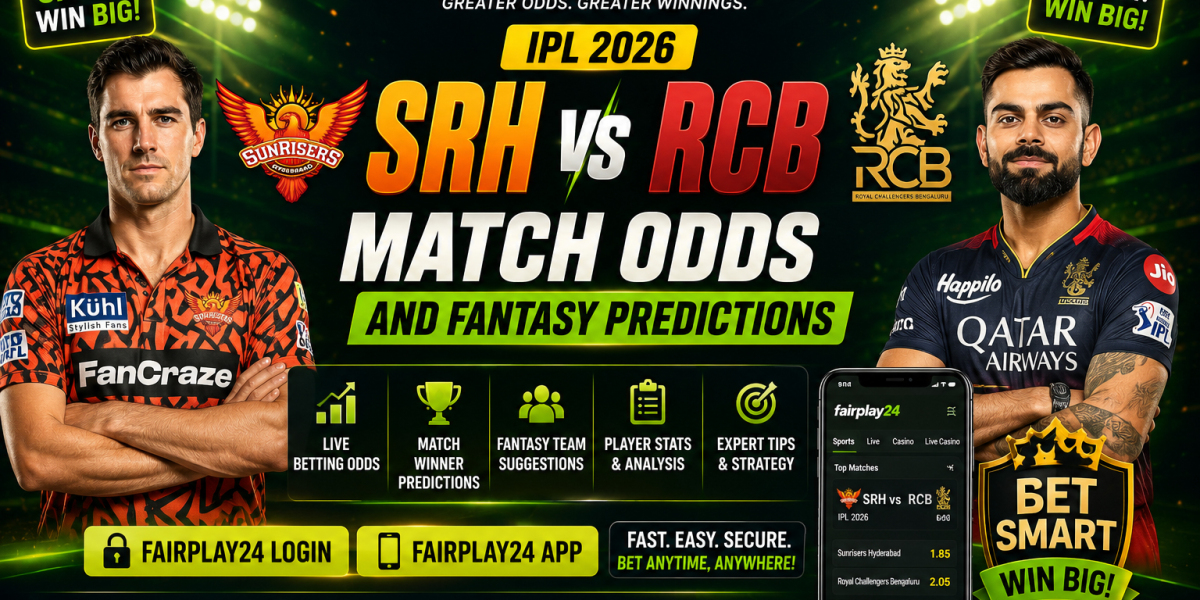 Fairplay24 IPL 2026 SRH vs RCB Match Odds and Fantasy Predictions