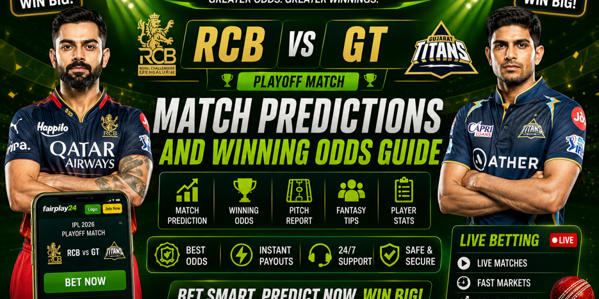 Fairplay24 RCB vs GT Playoff Match Predictions and Winning Odds Guide