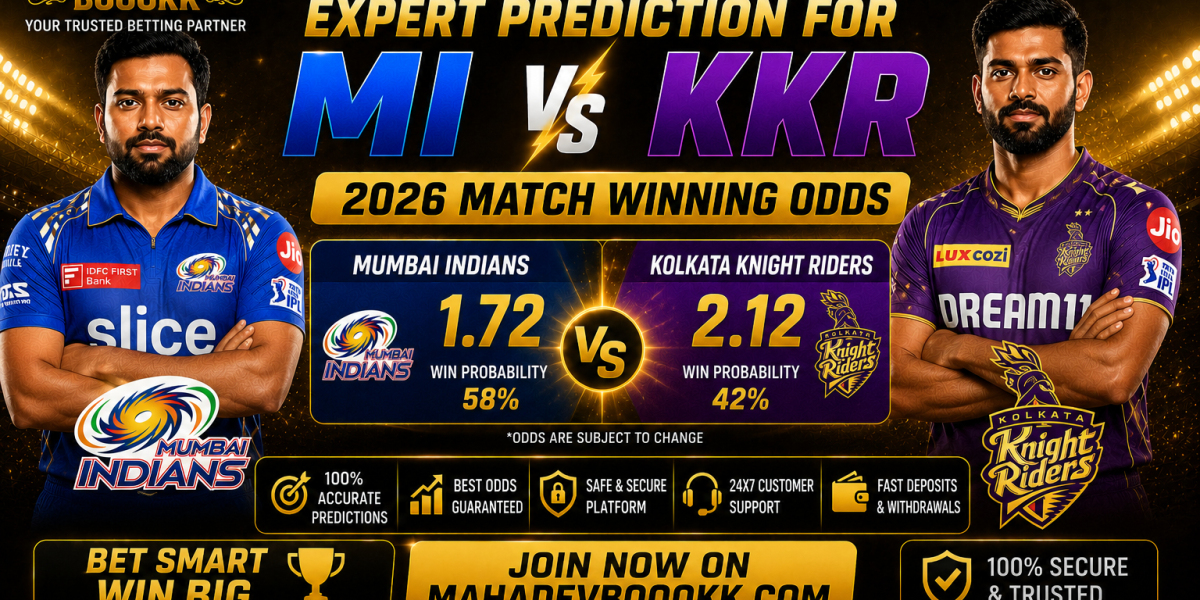 Reddybook MI vs KKR 2026 Fantasy Cricket Winning Strategy Guide