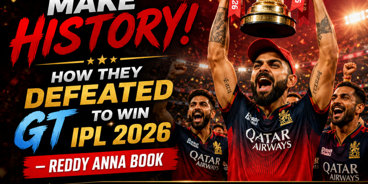 RCB Make History! How They Defeated GT to Win IPL 2026 – Reddy Anna Book