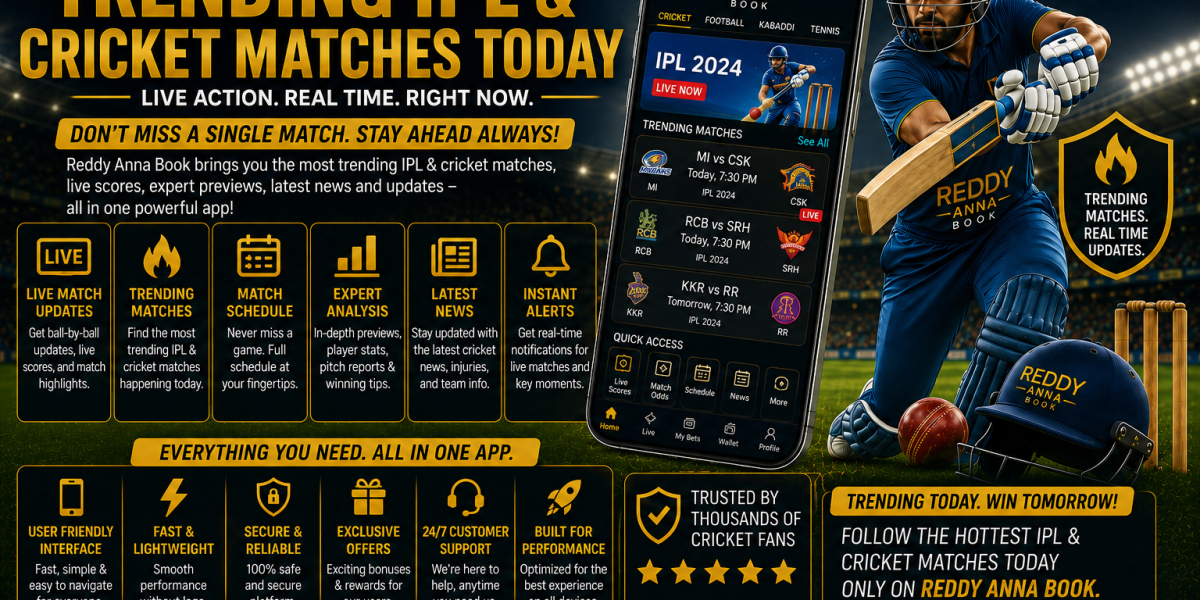 Reddy Anna Book – Trending IPL & Cricket Matches Today