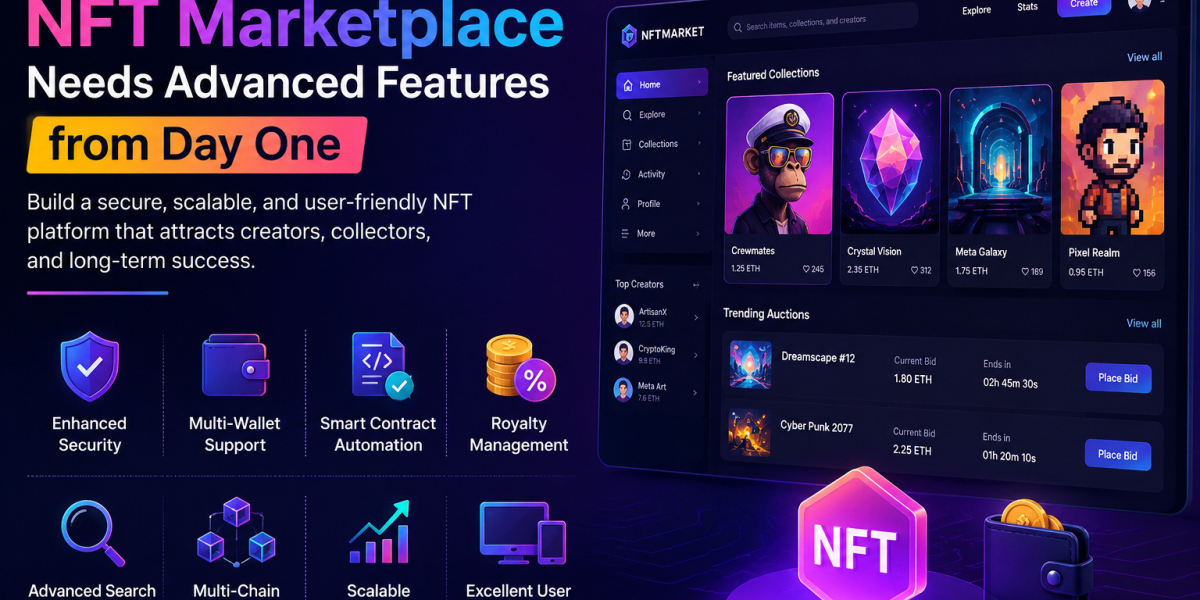 Why Your NFT Marketplace Needs Advanced Features from Day One